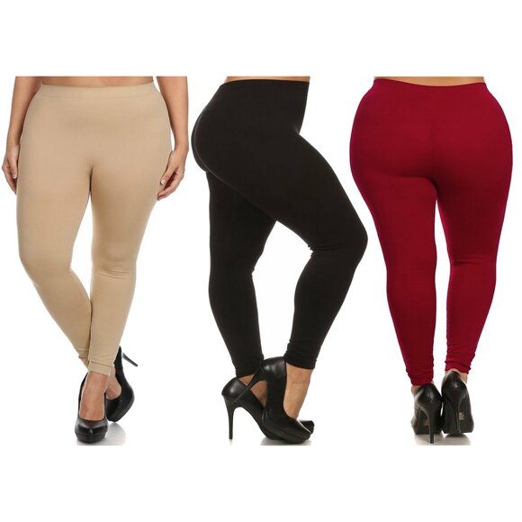 Women's Casual Ultra-Soft Cozy Comfy High-Waisted Athletic Active Yoga Leggings - Picture 9 of 16